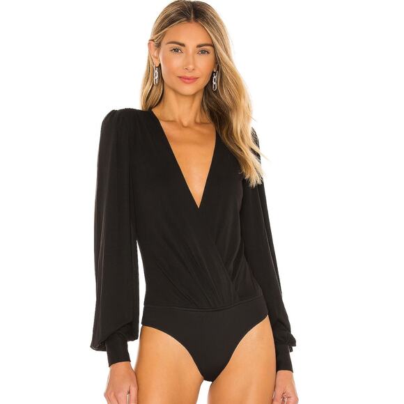 Lovers and Friends Joelle Bodysuit in Black NWT Size Small - Picture 2 of 4